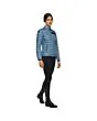 Cavalleria Toscana TEAM Red Stripe Quilted Dames Jack Light Blue