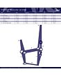 Harry's Horse Halserset Initial Blue