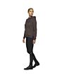 Cavalleria Toscana Bonded Piqué Hoodie W/ Side Slits Dark Brown