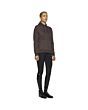 Cavalleria Toscana Bonded Piqué Hoodie W/ Side Slits Dark Brown