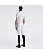 Cavalleria Toscana Men's Short Sleeves Zip Riding Shirt - White