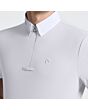 Cavalleria Toscana Men's Short Sleeves Zip Riding Shirt - White