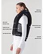 Equiline Belair Unisex Air Bag vest & 2 Cartridges Black