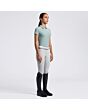 Cavalleria Toscana Girl's Training Jersey Polo S/S - Light Teal Green
