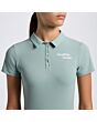 Cavalleria Toscana Girl's Training Jersey Polo S/S - Light Teal Green