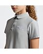 Cavalleria Toscana Girl's Training Polo with Embroidery - Belgian Block