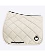 Cavalleria Toscana Jersey Saddle Pad with Diamond Quilting - Beige / Beige