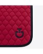 Cavalleria Toscana Jumping Saddle Pad with Circular Quilting - Rose / Navy Blue