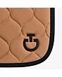 Cavalleria Toscana Jumping Saddle Pad with Circular Quilting - Camel / Black