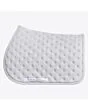 Cavalleria Toscana Jumping Saddle Pad with Quilted Design and Micro Logo - Light Grey -Full
