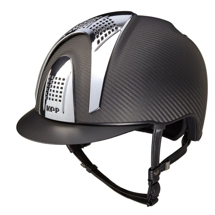 Kep Italia Rijhelm Carbon Helmet E-Light Matt Black / 3 Silver Inserts