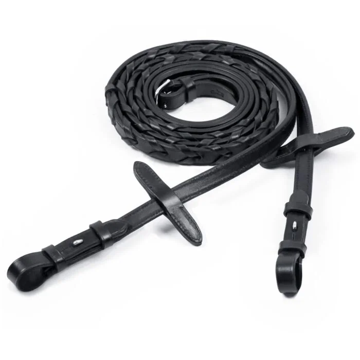 Schockemöhle Gevlochten leren Teugels