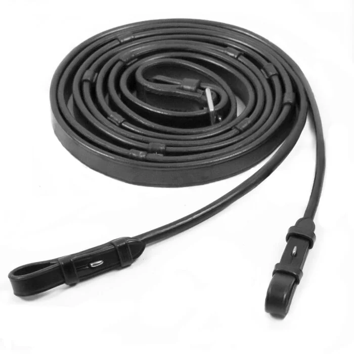 Schockemöhle Teugel Rond genaaid Leer Stops