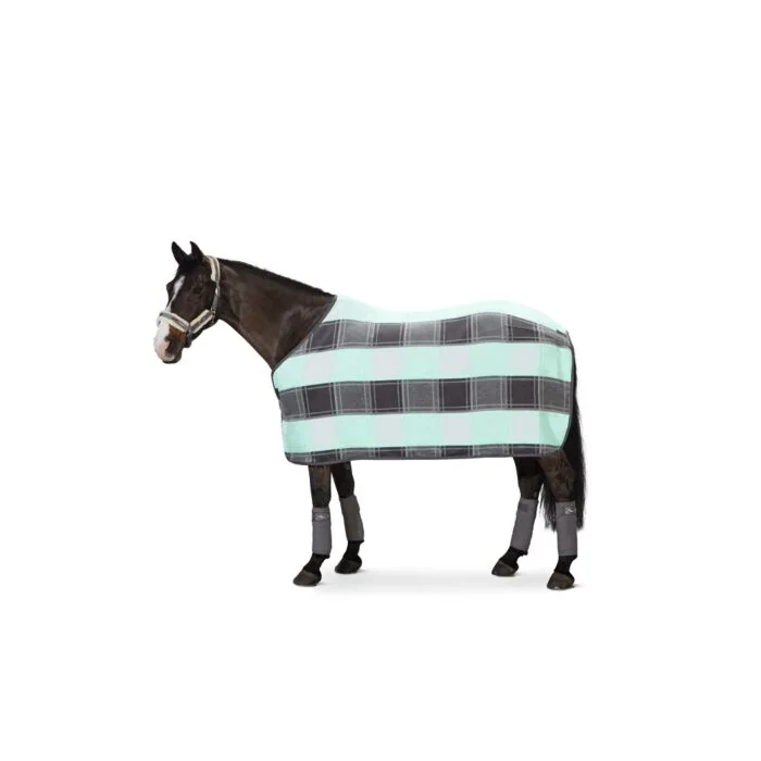 Eskadron Dralon Deken Check Grijs / Wit / Jade