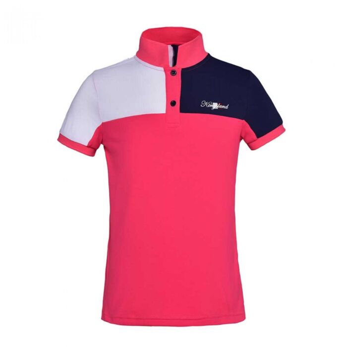 Kingsland Jean Junior Tec-Pique Polo Shirt Red Geranium