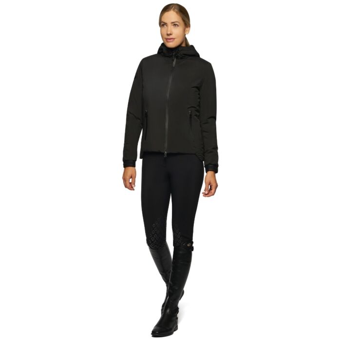 Cavalleria Toscana Geometric Cut Padded Nylon Zip Jacket