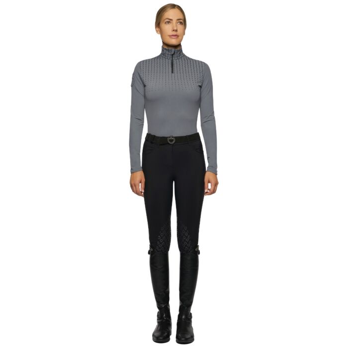 Cavalleria Toscana Phases Jersey Fleece Half Zip Shirt Grijs