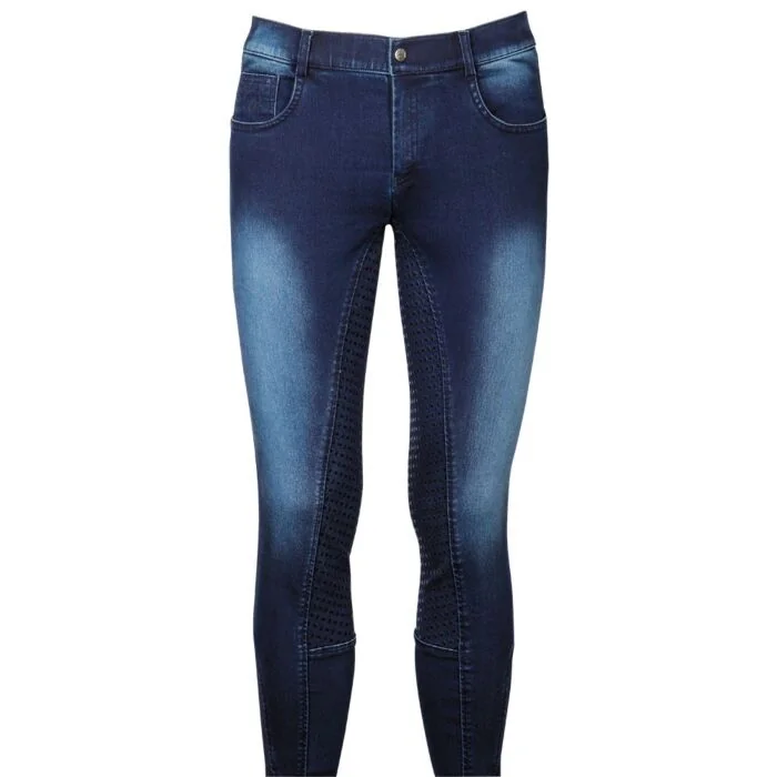 Harry's Horse Heren Jeans rijbroek Liciano Full Grip Denim Blue
