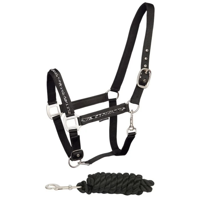 Harry's Horse Halsterset Quartz Zwart