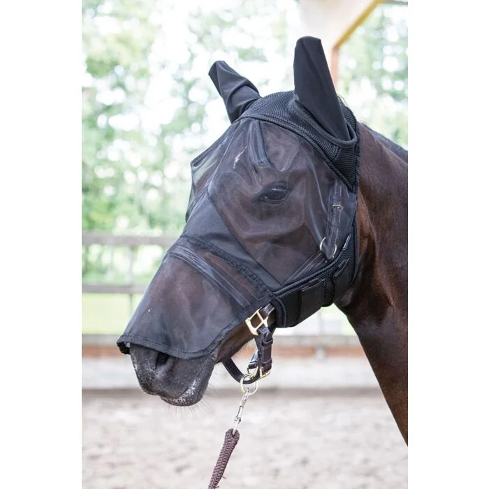 Harry's Horse Vliegenmasker Flyshield met oren en neusstuk