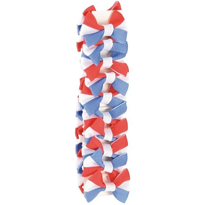 Harry's Horse Manen Strikjes Rood Wit Blauw