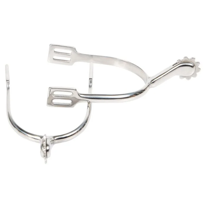 Harry's Horse Sporen Zwanenhals wiel RVS