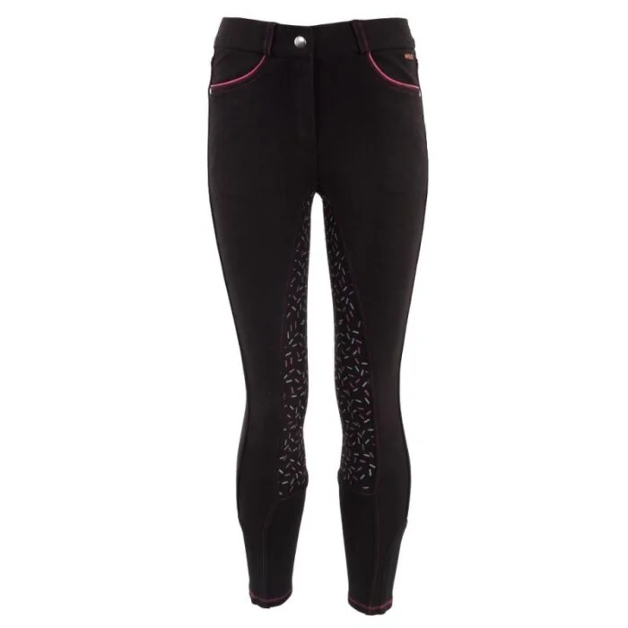 Premiere rijbroek Twig kinderen siliconen zitvlak Zwart