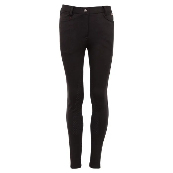 Premiere rijbroek Azalea kinderen siliconen zitvlak Zwart