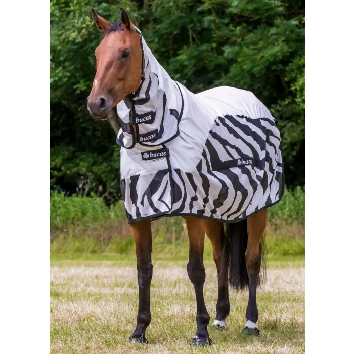 Bucas Buzz-Off Rain Zebra Full / Neck