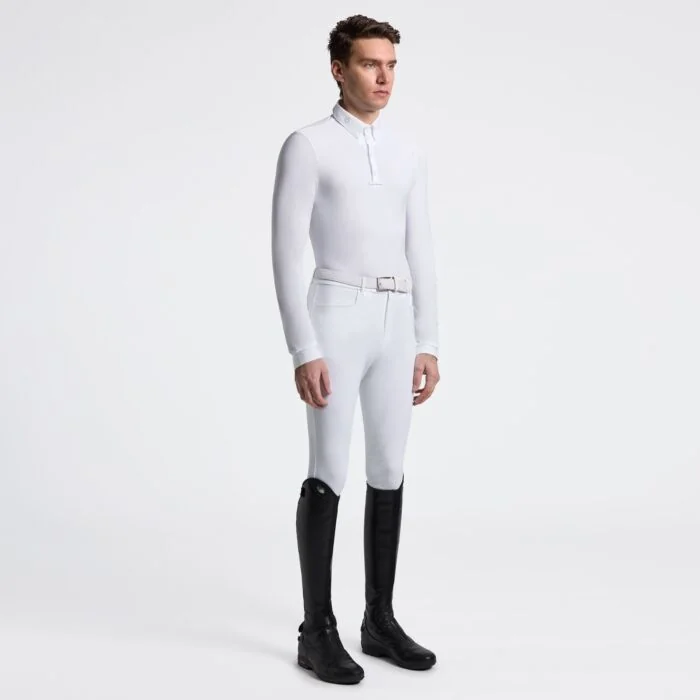 Cavalleria Toscana Heren wedstrijdshirt L/S Wit