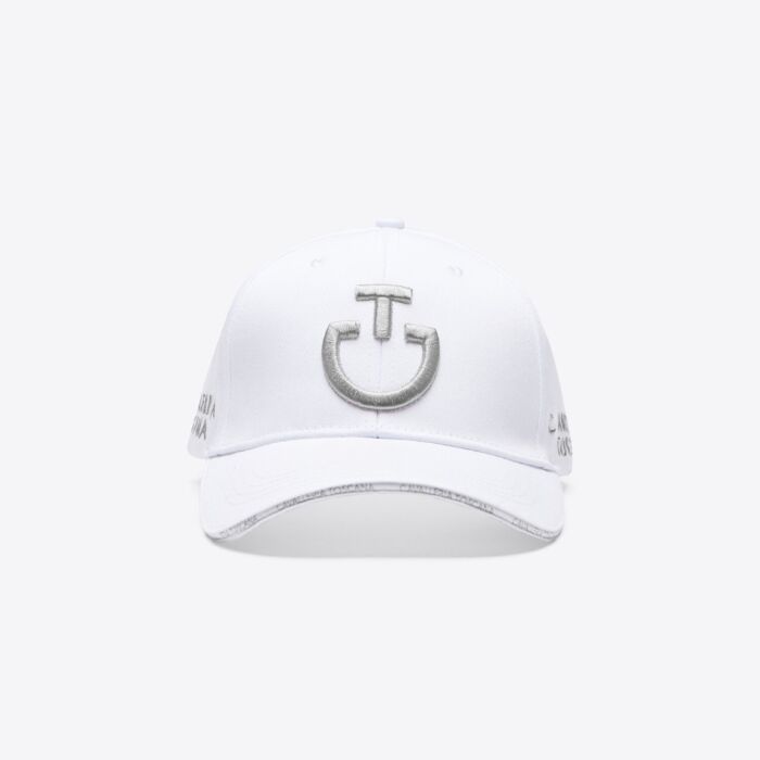 Cavalleria Toscana Baseball Cap with Embroidered Logo White / Belgian Block