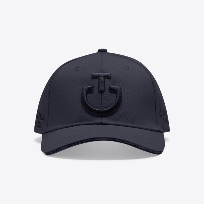 Cavalleria Toscana Baseball Cap with Embroidered Logo Charcoal / Black