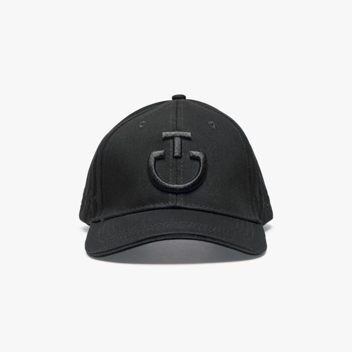 Cavalleria Toscana Baseball Cap with Embroidered Logo Zwart