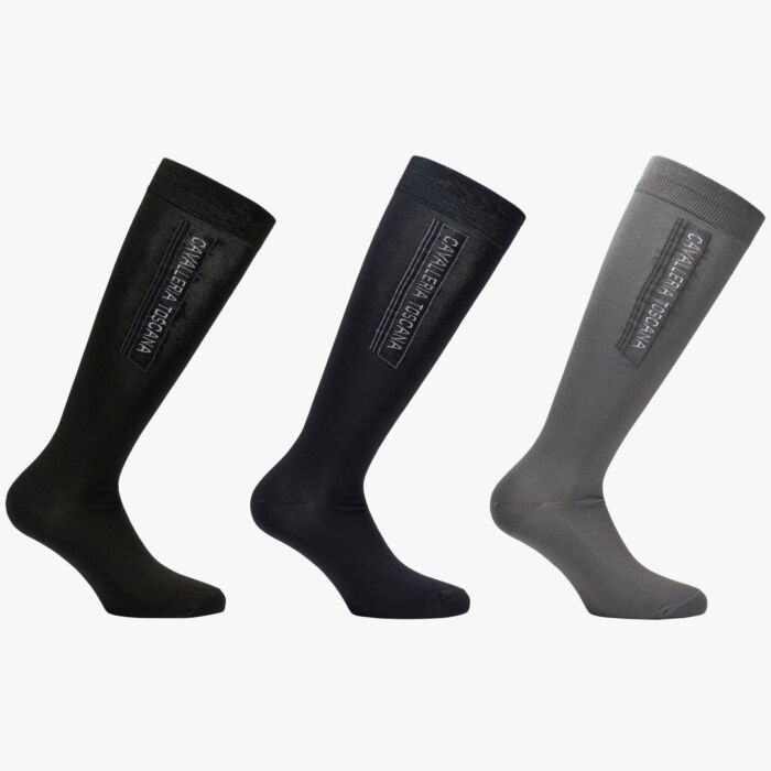 Cavalleria Toscana 3-Pack Socks Black / Card Sugar