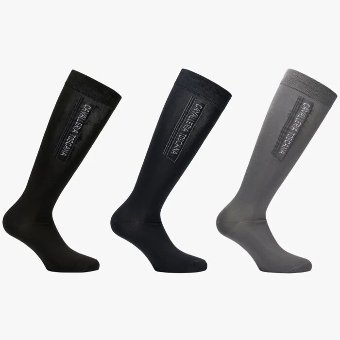 Cavalleria Toscana 3-Pack Socks Black / Card Sugar