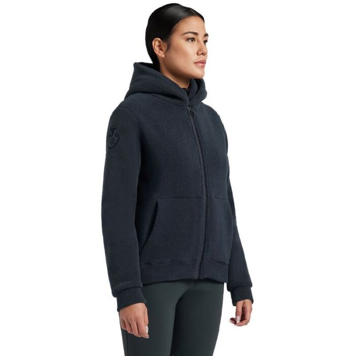 Cavalleria Toscana Women's Fleece Hoodie -Navy