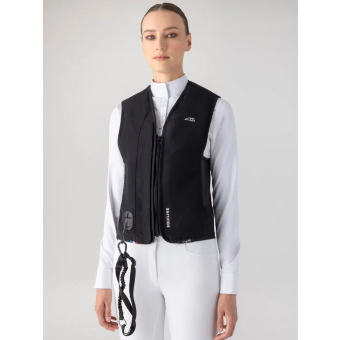 Equiline Belair Unisex Air Bag vest & 2 Cartridges Black