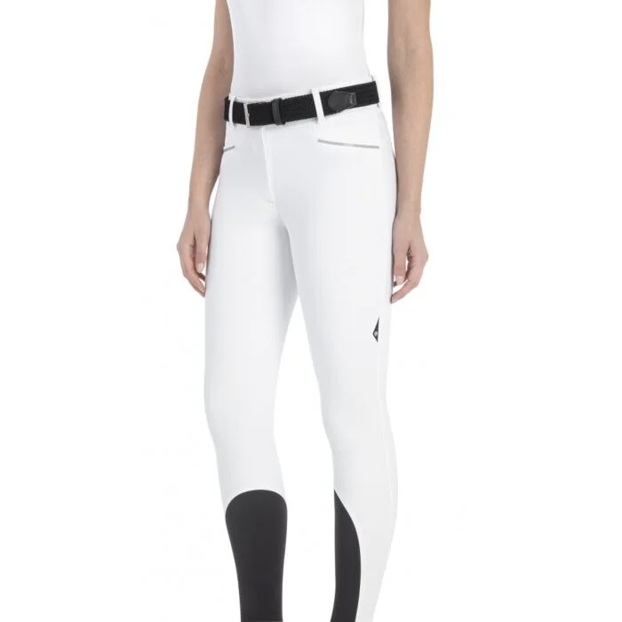 Equiline Dames Rijbroek Ginetteg Full-Grip Wit
