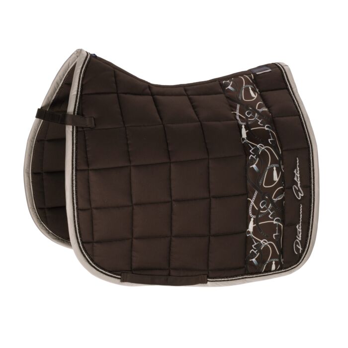 Eskadron Zadeldek Big Square Cotton Platinum Havanabrown