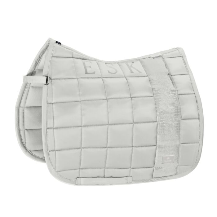 Eskadron Zadeldek Big Square Glossy Croco Platinum Pearl Grey