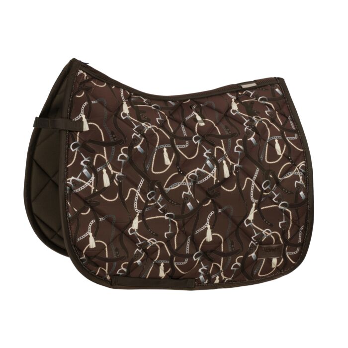 Eskadron Zadeldek Glossy Dessin Platinum Havanabrown