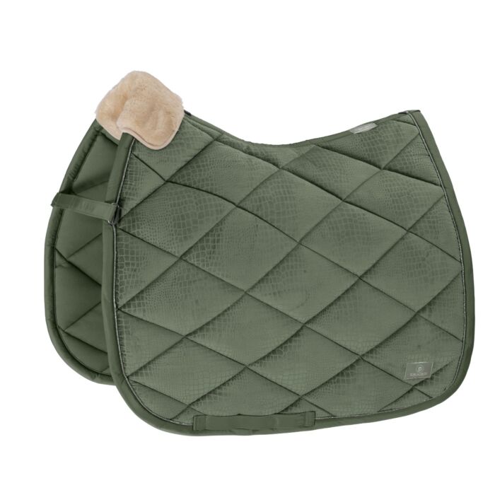 Eskadron zadeldek Velvet Croco Platinum Ash Green