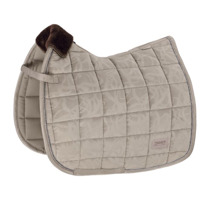 Eskadron Zadeldek Velvet Stamp Platinum Greige