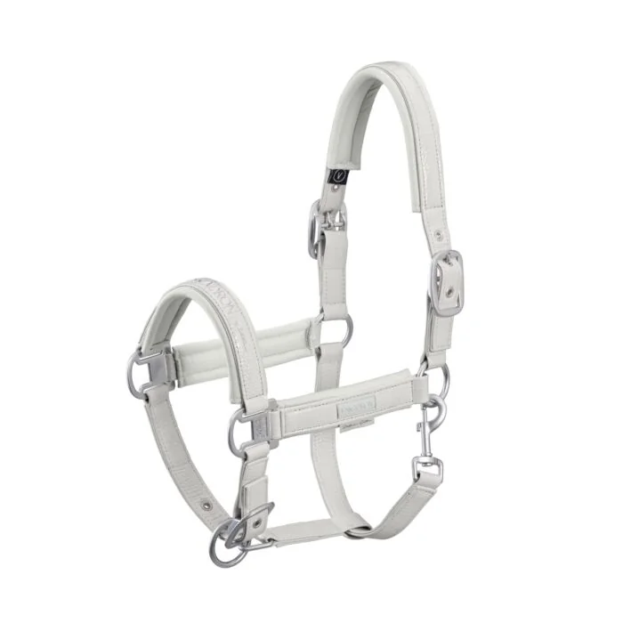 Eskadron Platinum Halster Croco Double Pin Pearl Grey