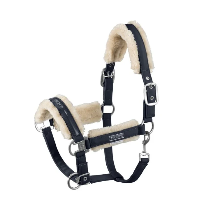 Eskadron Halster Double Pin FauxFur Platinum Navy