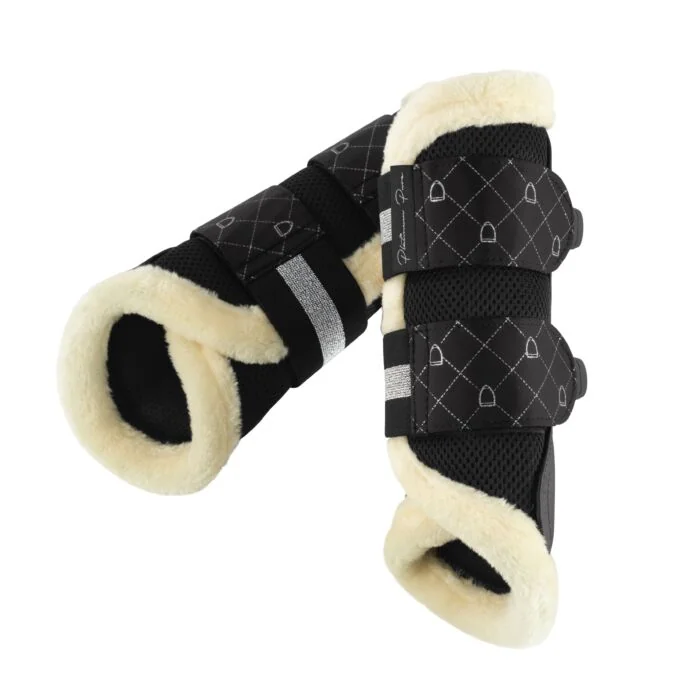 Eskadron Tendon Boots Mesh Faux Fur Platinum Pure Zwart