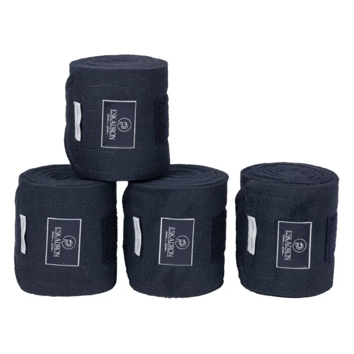 Eskadron Platinum Fleece Bandages Stamped Navy