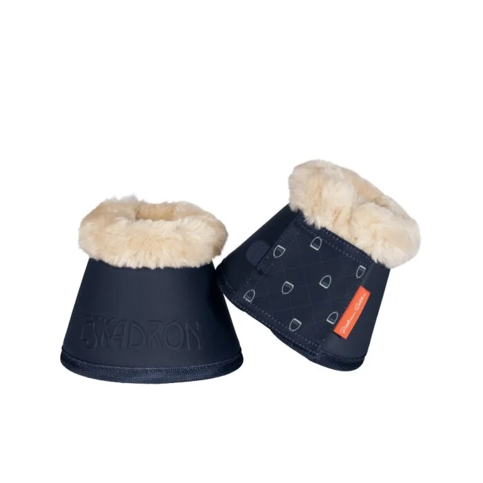 Eskadron Platinum Springschoen Fauxfur Navy