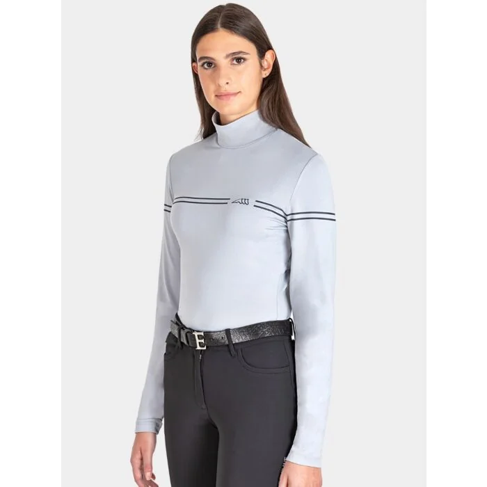 Equiline Dames Second Skin Shirt Eojie L/S Blue