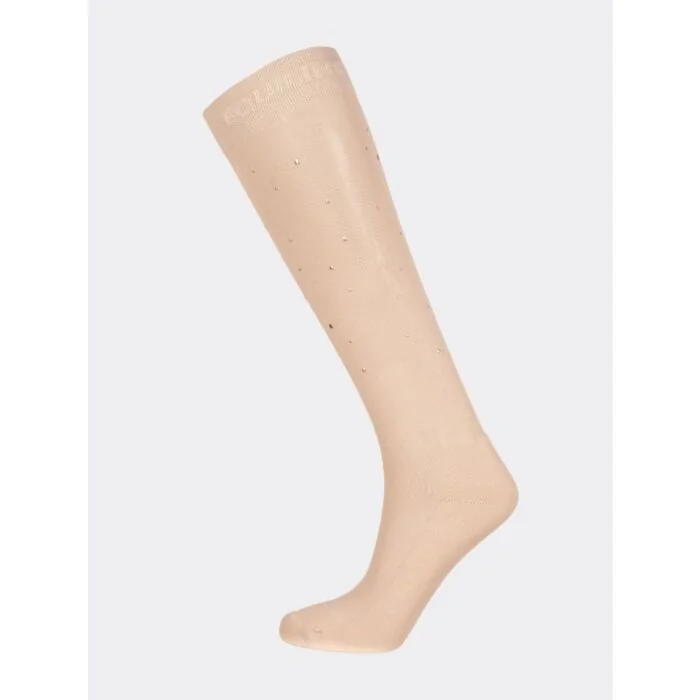 Equiline Gloryg Kniekousen Micro Studs Tortora